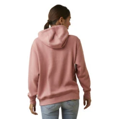Ariat Womens R.E.A.L. Dusty Rose Fading Lines Hoodie -Hey Dude Central P2769140 3 62976.1692304066