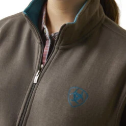 Ariat Womens Banyan Bark Logo 1/2 Zip Sweatshirt -Hey Dude Central P2769225 3 26261.1692304408