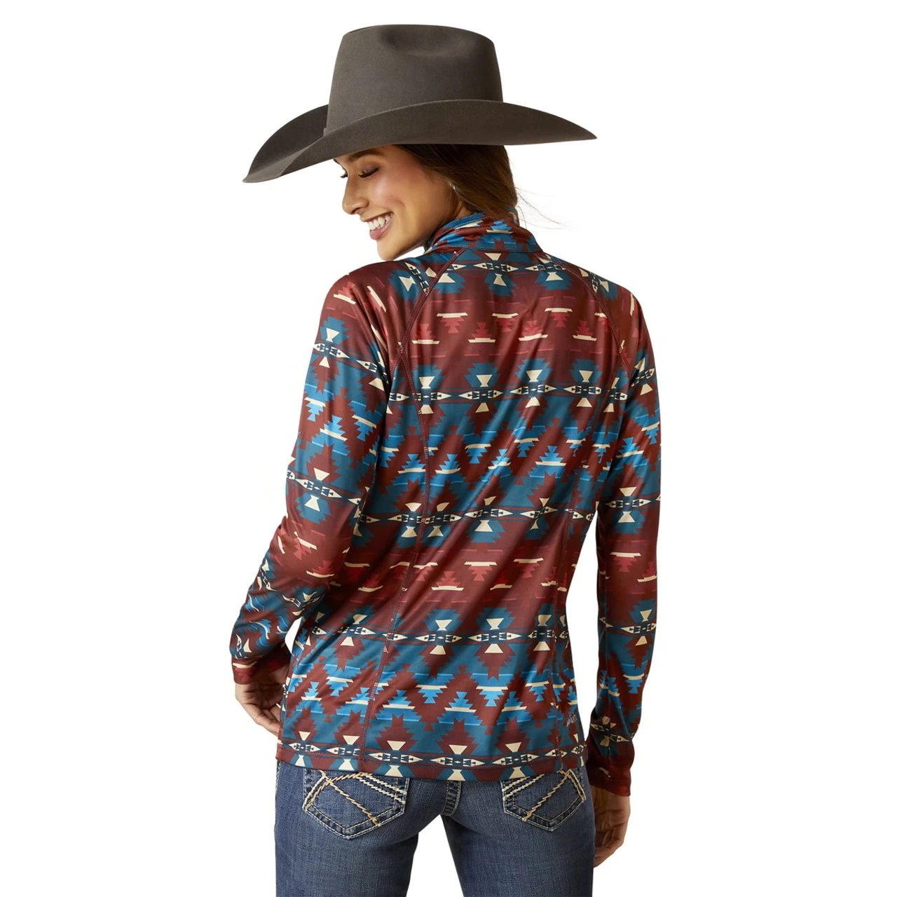 Ariat Womens Baja Laguna 1/4 Zip Top 4 Ariat Womens Baja Laguna 1/4 Zip Top - Image 2
