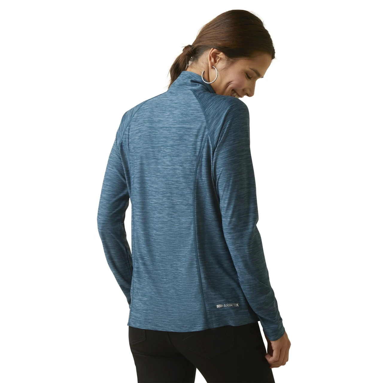 Ariat Womens Reflecting Pond Laguna 1/4 Zip Top 4 Ariat Womens Reflecting Pond Laguna 1/4 Zip Top - Image 2
