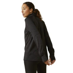 Ariat Womens Black Rebar Gridwork Baselayer 1/4 Zip T-Shirt -Hey Dude Central P2771570 3 60520.1692304402