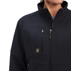 Ariat Womens Black Rebar Dri-Tek DuraStretch Insulated Jacket -Hey Dude Central P2771670 3 89683.1672764867