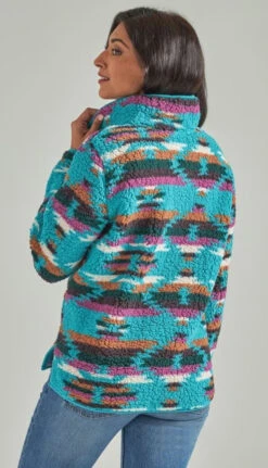 Wrangler Ladies Dark Teal Sherpa Pullover -Hey Dude Central P2785745 1 13844.1692299446