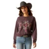 Ariat Women's Clove Brown Larson Sweatshirt -Hey Dude Central P2796440 2 11095.1697132640