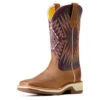 Ariat Womens Toasty Tan & Vino Ridgeback Square Toe Boots -Hey Dude Central P2797395 1 59339.1697129872