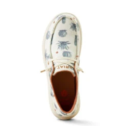 Ariat Womens Cream Nueces Cactus Print Hilo Sendero Shoe -Hey Dude Central P2797795 5 85258.1695137976