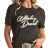Rock & Roll Cowgirl Ladies Whiskey Dazed Graphic Black Short Sleeve Shirt -Hey Dude Central P2799195 1 54380.1697129896