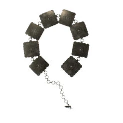 Angel Ranch Silver Conchos Floral Belt