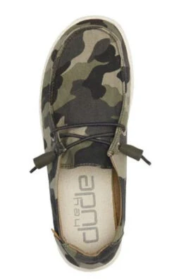 Hey Dude Women's Wendy Army Camo Casual Shoes -Hey Dude Central P2826160 4 69756.1696007115