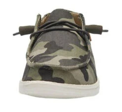 Hey Dude Women's Wendy Army Camo Casual Shoes -Hey Dude Central P2826160 5 46490.1696007115