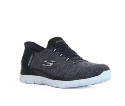 Skechers Women's Summit Slip-Ins Black/White Sneakers -Hey Dude Central P2830750 2 36029.1686943319