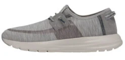 Hey Dude Women's Sirocco Dual Knit Light Grey Casual Sneakers