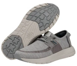 Hey Dude Women's Sirocco Dual Knit Light Grey Casual Sneakers -Hey Dude Central P2848385 3 88334.1696007609