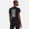Under Armour Women's Freedom Flag T-Shirt Black