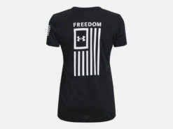 Under Armour Women's Freedom Flag T-Shirt Black -Hey Dude Central P2849690 5 32880.1685544122
