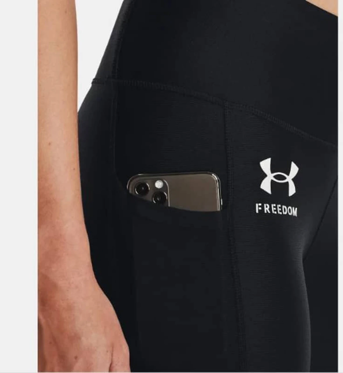 Under Armour Women's Freedom Hi-Rise Leggings Black 4 Under Armour Women's Freedom Hi-Rise Leggings Black - Image 2