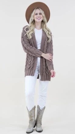 Verymoda Womens Brown Knit Cardigan