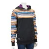 Cowgirl Hardware Women's Black Fleece Pullover Hoodie With Sunset Serape Print -Hey Dude Central P2860710 1 02001.1697129867