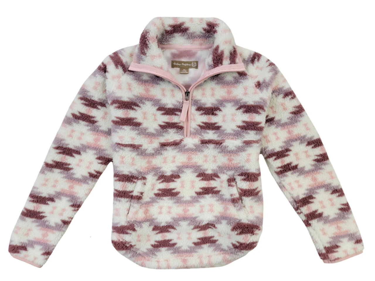 Victory Sportswear Girl's Aztec 1/4 Zip Fluffy Pullover 3 Victory Sportswear Girl's Aztec 1/4 Zip Fluffy Pullover