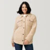 Free Country Women's Sherpa Lightweight Button Shirt Jacket -Hey Dude Central P2866005 1 83883.1697129917