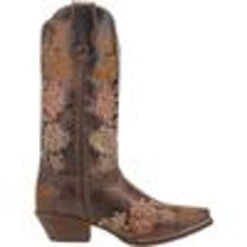 Laredo Women's Sylvan Brown Floral Snip Toe Cowgirl Boots -Hey Dude Central P2894030 3 25552.1696604158